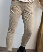 Pantalon velours beige