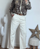 Jeans crème bohème du S au XXL