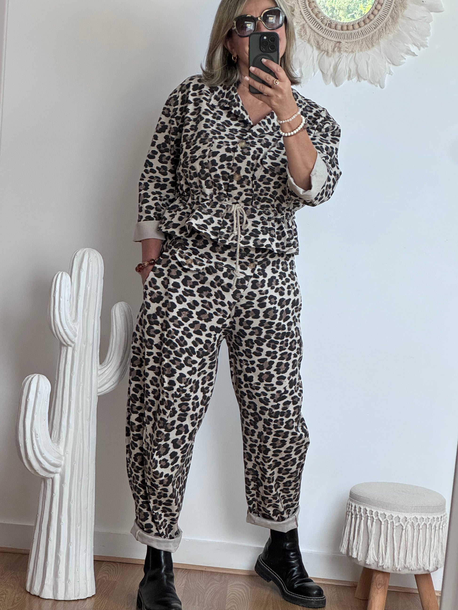 Pantalon Léo beige
