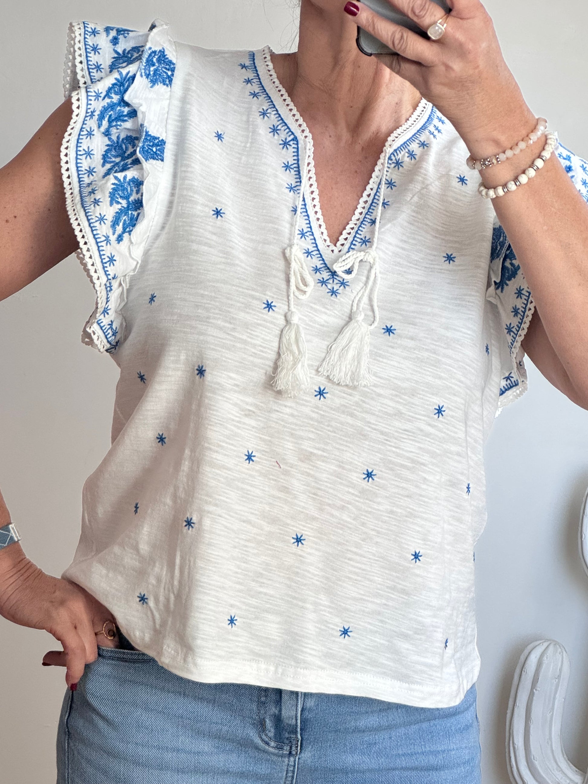 Teeshirt Josephine bleu