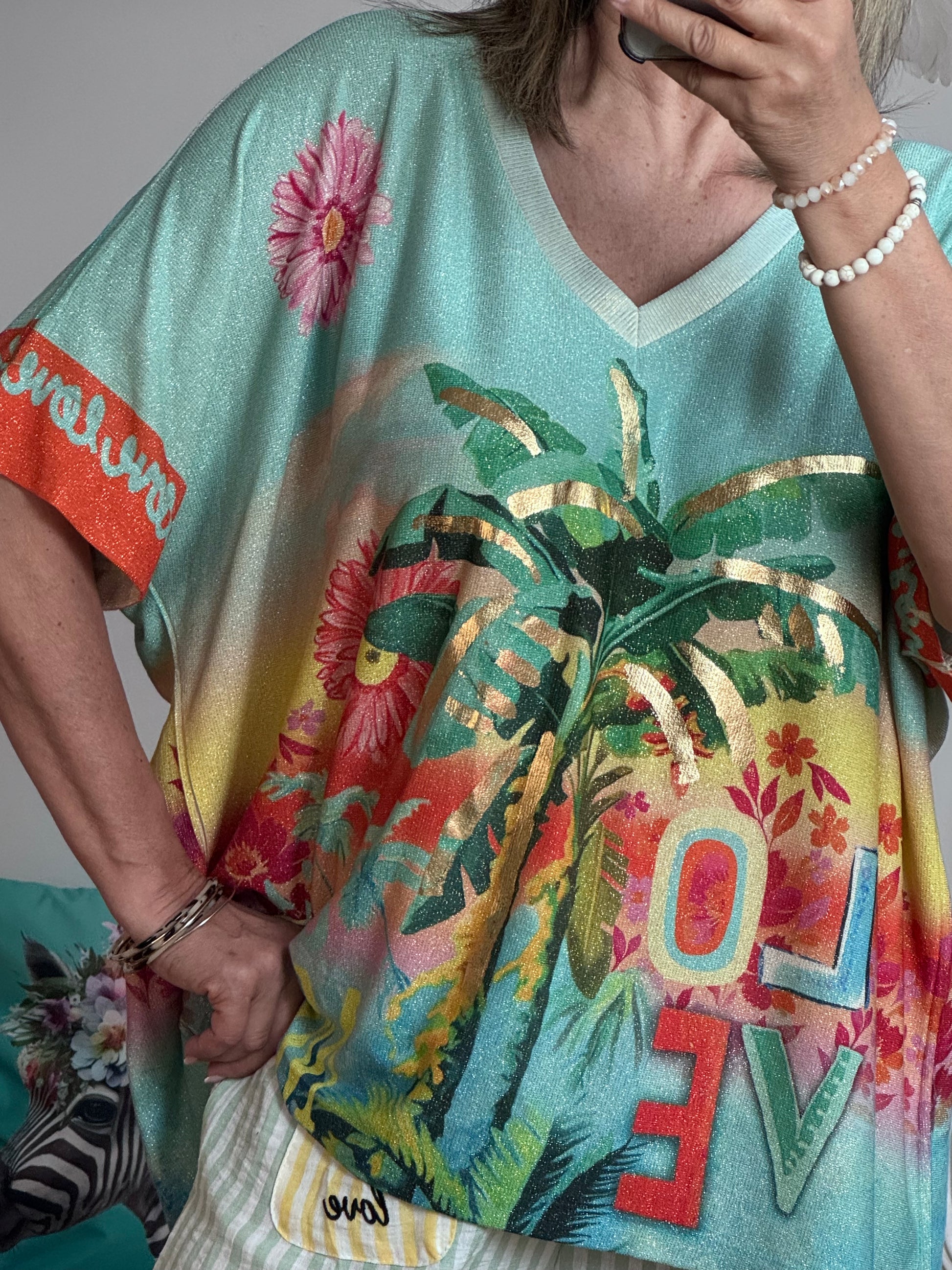 Haut oversize love