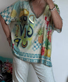 Haut oversize Don’t give up