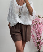 Short fluide Alphonse marron