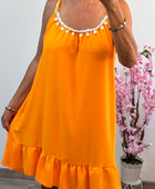 Robe à bretelle orange