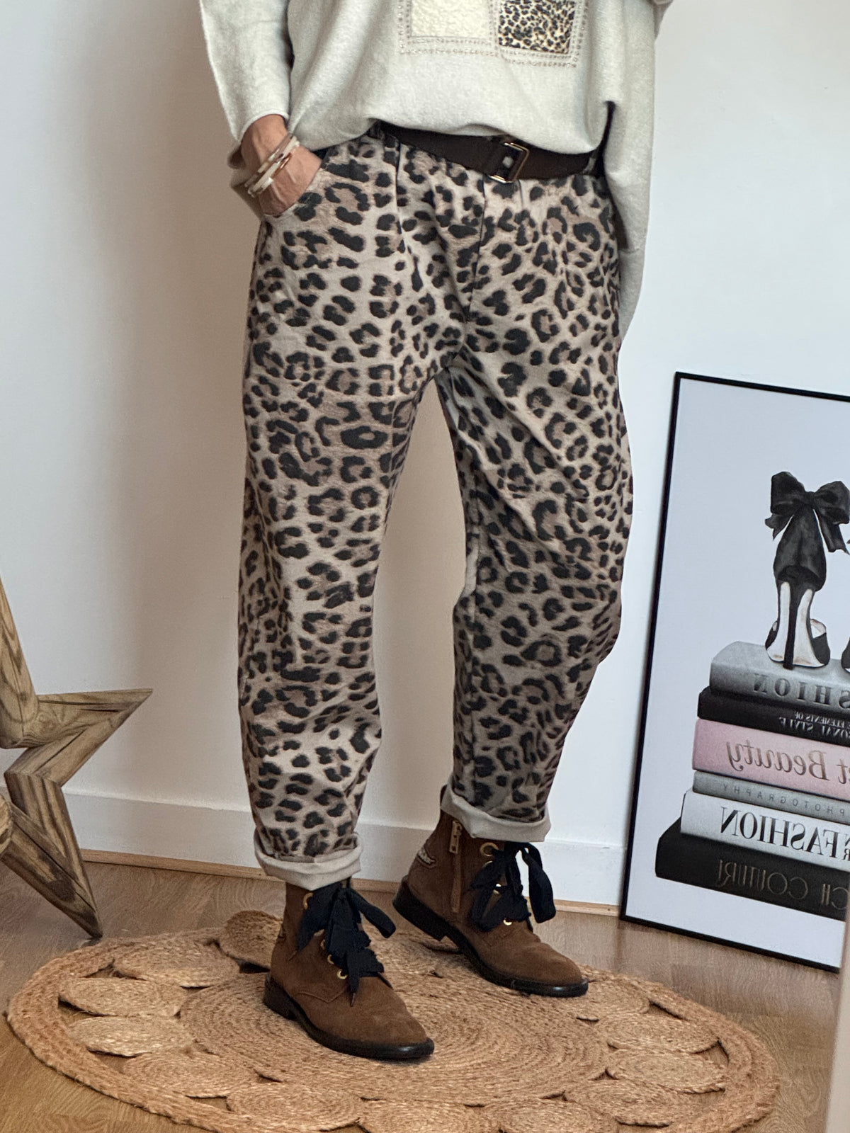 Pantalon Léo beige TU 40/48