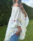 Blouse bohème blanche