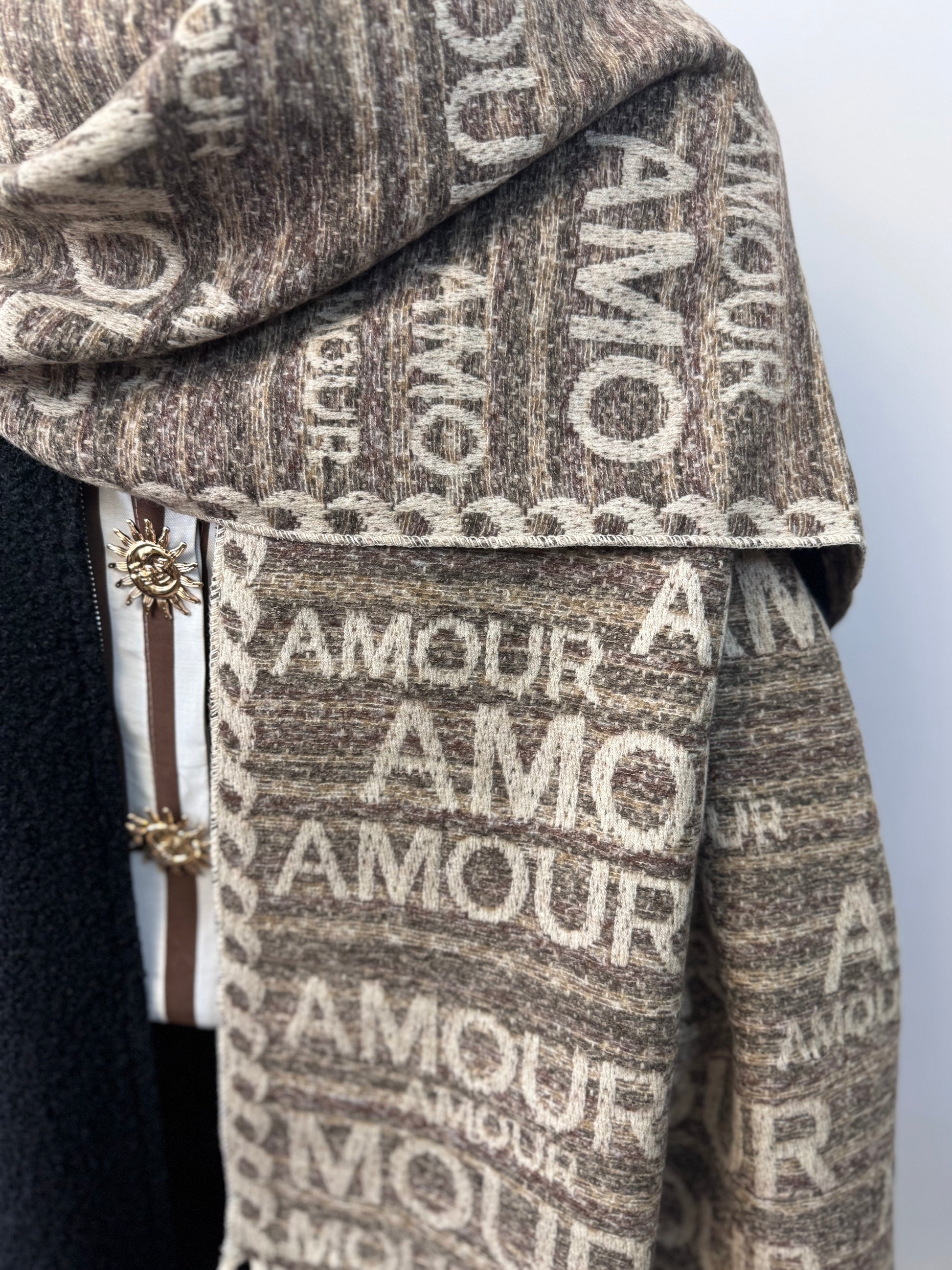 Écharpe cashmere amour
