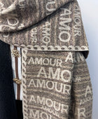 Écharpe cashmere amour