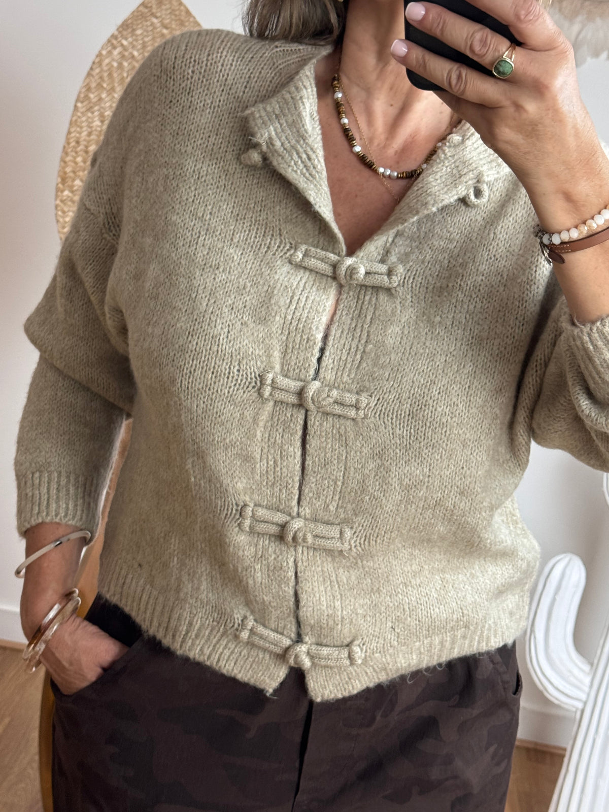 Cardigan Kyoto beige