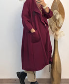 Manteau Arthur lie de vin