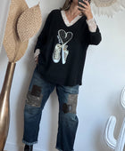 Pull kiss live noir Jolie forme