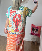 Robe lurex multicolore