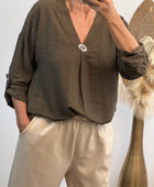 Blouse Léa marron