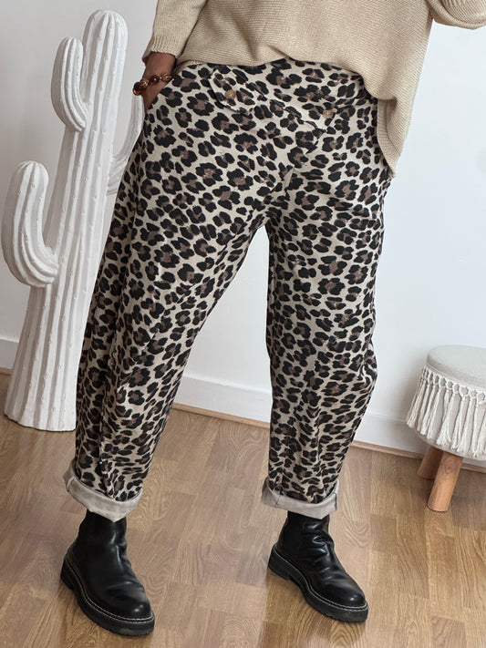 Pantalon Léo beige