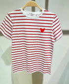 Teeshirt rayures rouge enfant