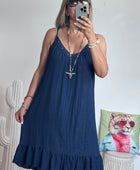 Robe d’été à bretelles marine