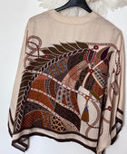 Blouse horse beige