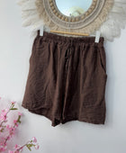 Short fluide Alphonse marron