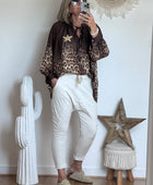 Pantalon saroual beige OK!