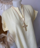 Robe Salomé jaune pâle