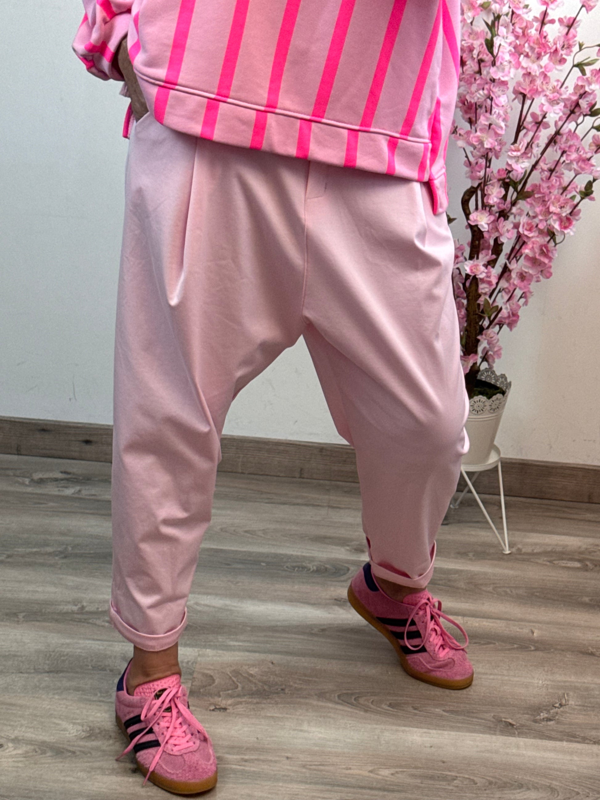 Pantalon saroual rose