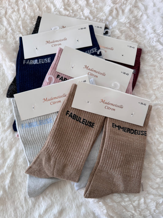 Chaussette pailletée