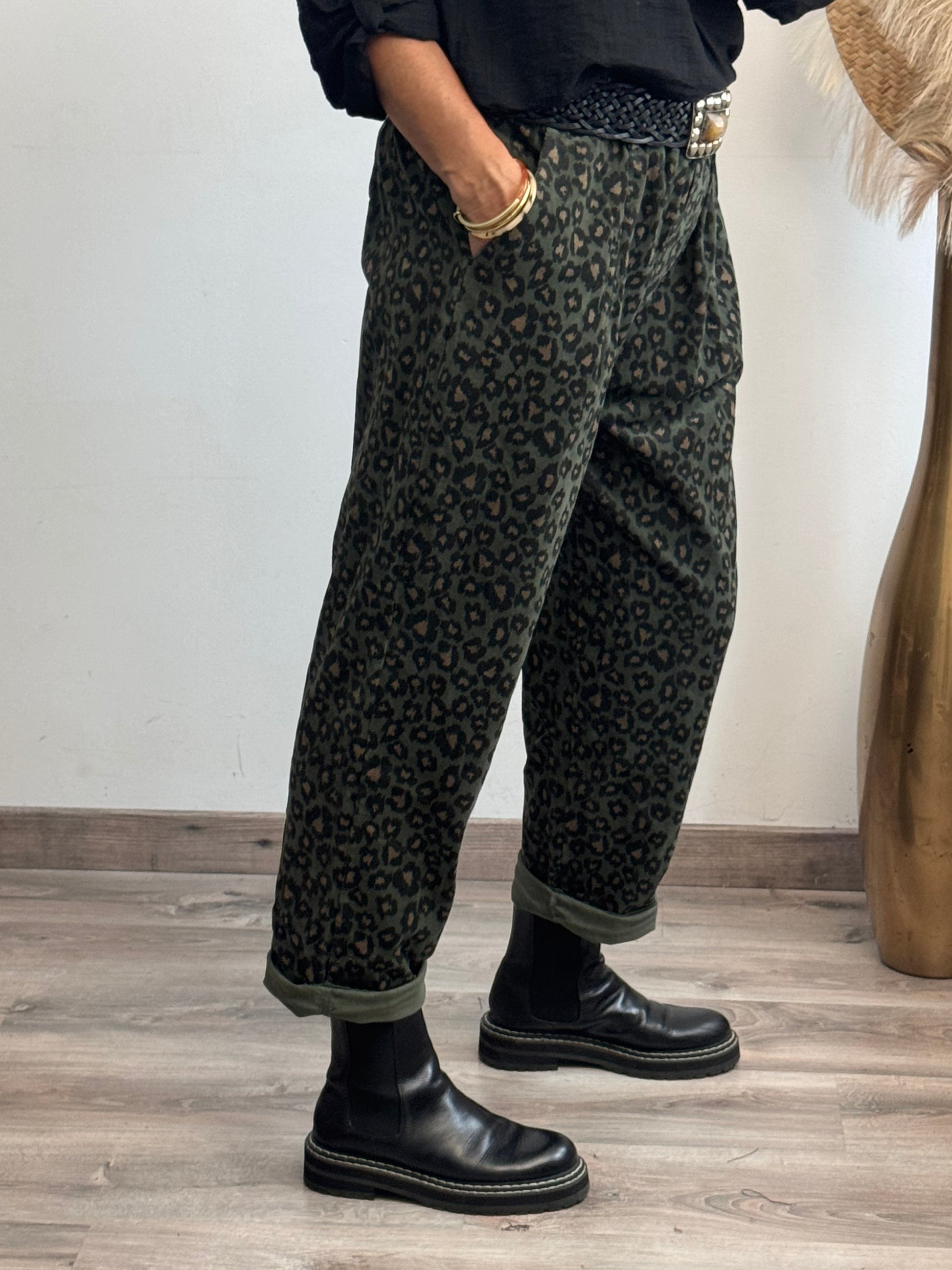 Pantalon Tiago kaki