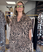 Robe teeshirt mix Léo et zèbre