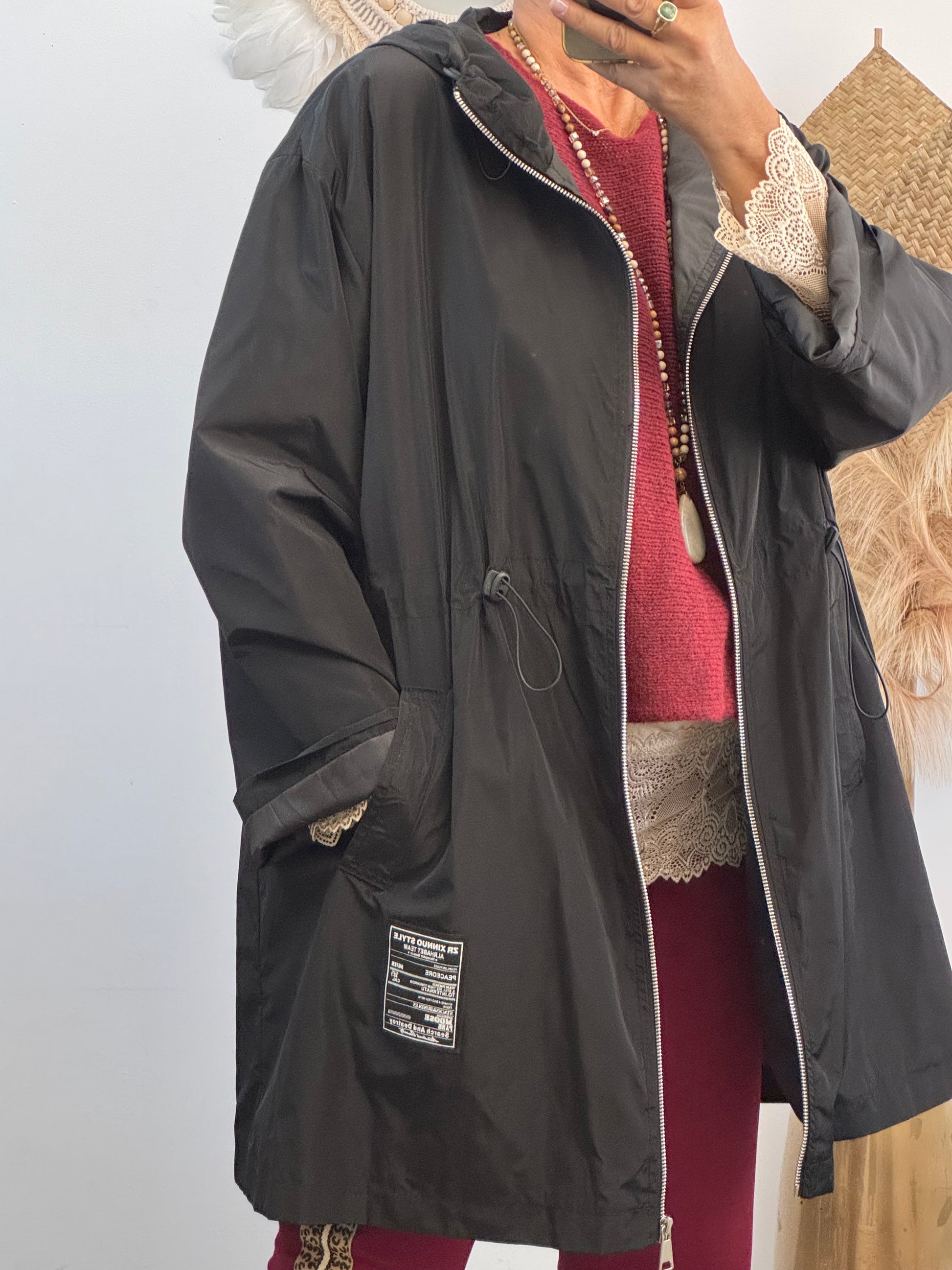 Veste coupe vent noire