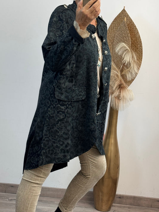 Veste napolitaine Léo noire