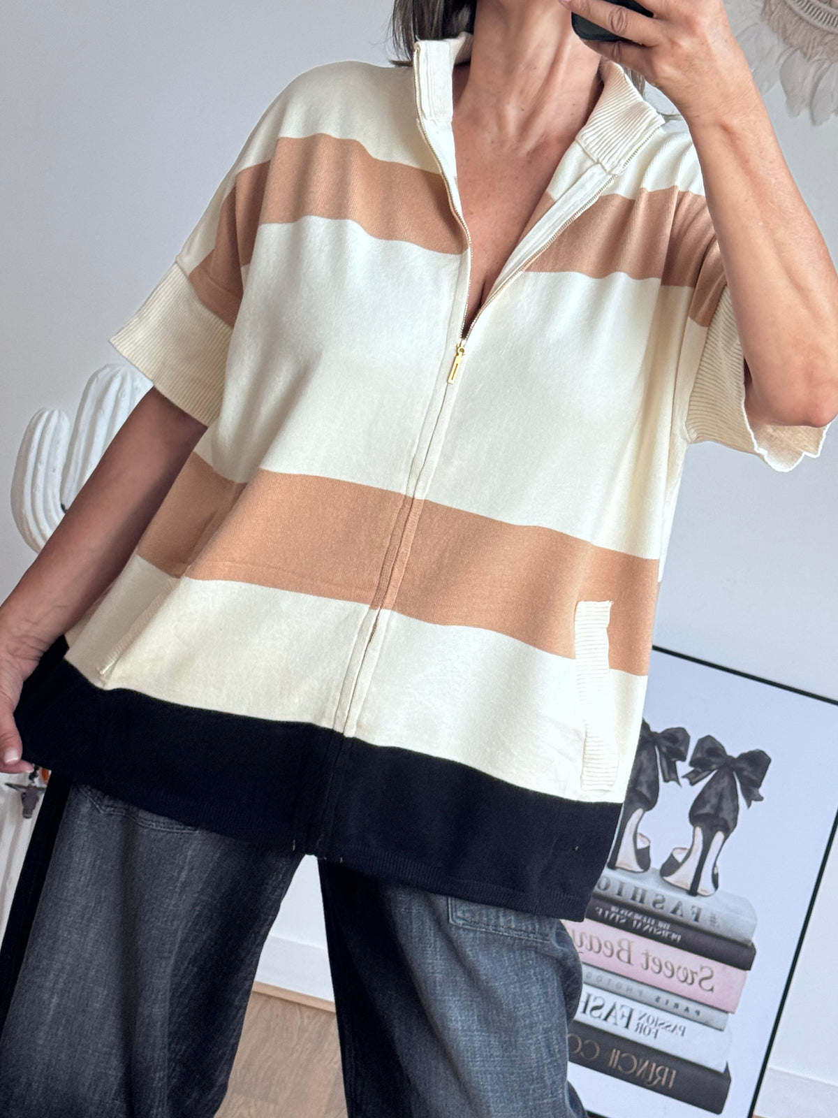 Pull Romy crème jolie forme