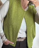 Veste sans manches vert pistache