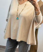 Pull Lucas oversize beige TU 44/54
