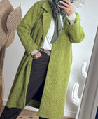Manteau vert pistache
