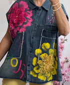 Chemise jeans Flowers