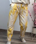 Pantalon tie and dye jaune TU 40/48