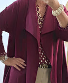 Manteau Arthur lie de vin