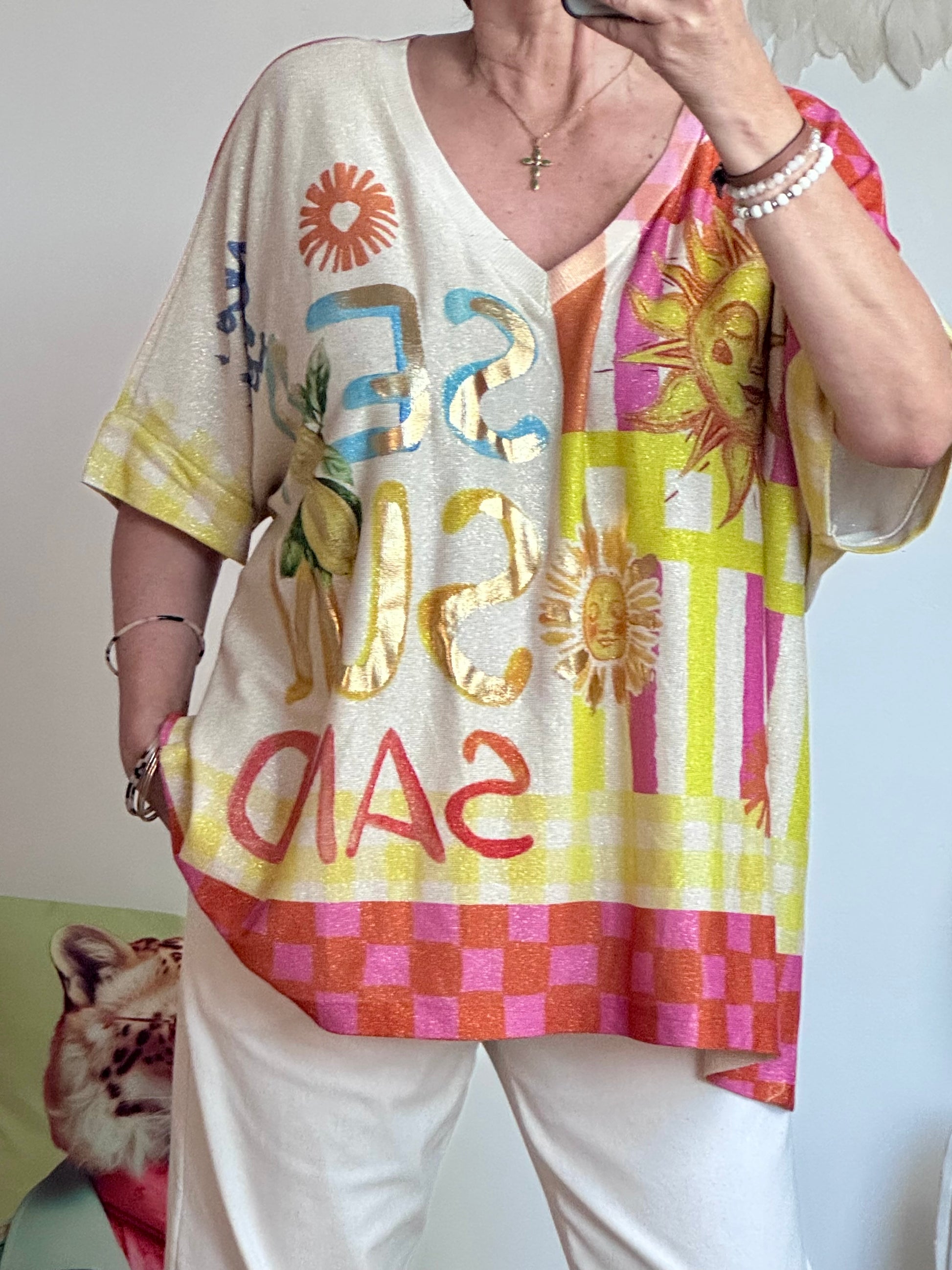 Haut oversize Sea Sun