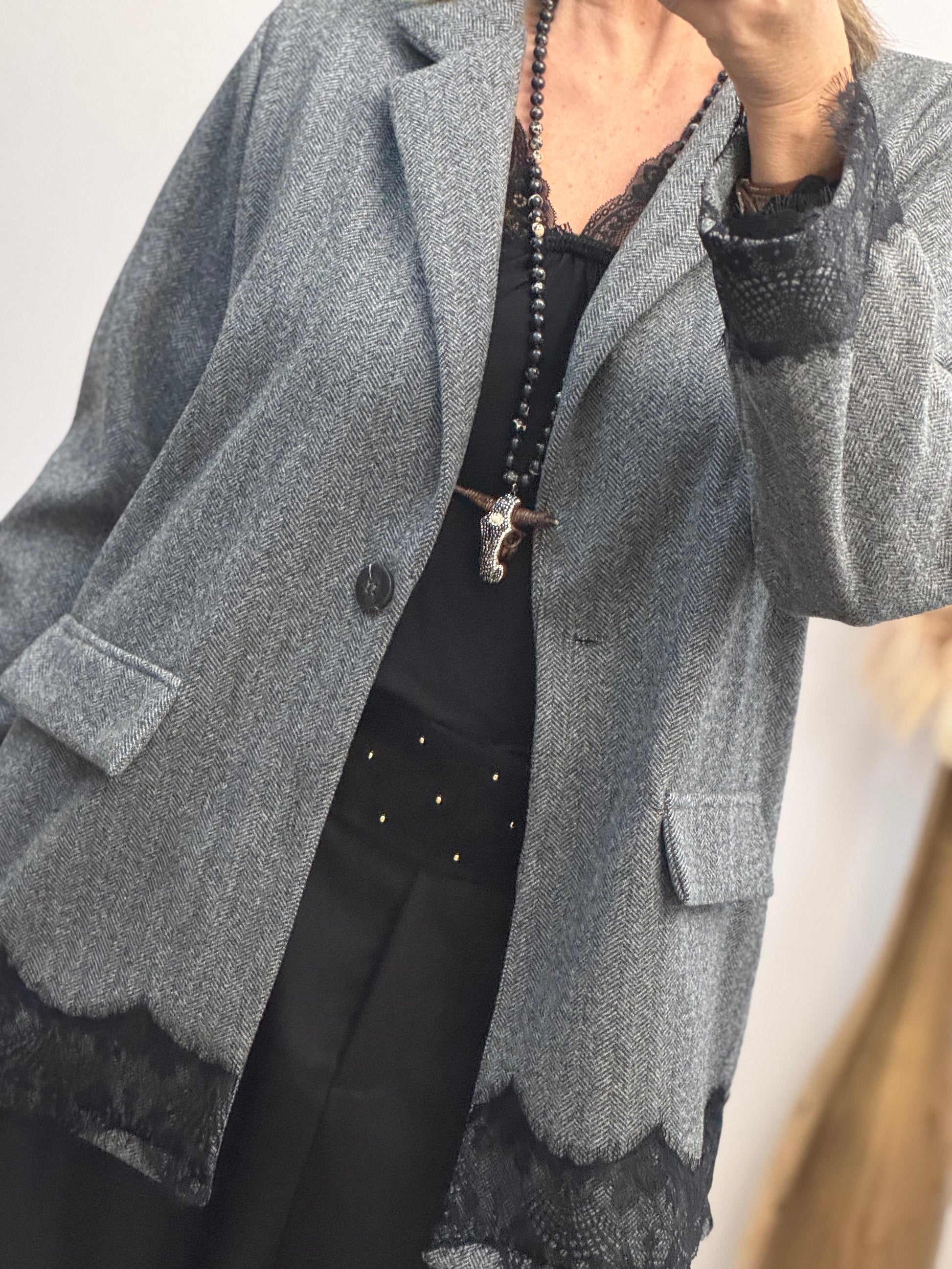 Veste blazer gris chic TU 42/48