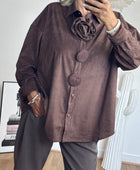 Chemise ou veste Louisa marron