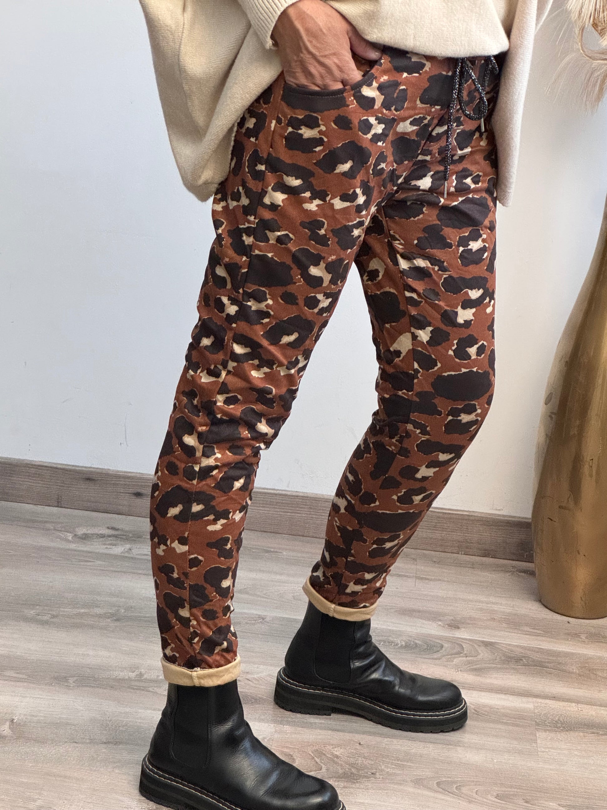 Pantalon suédine Léo