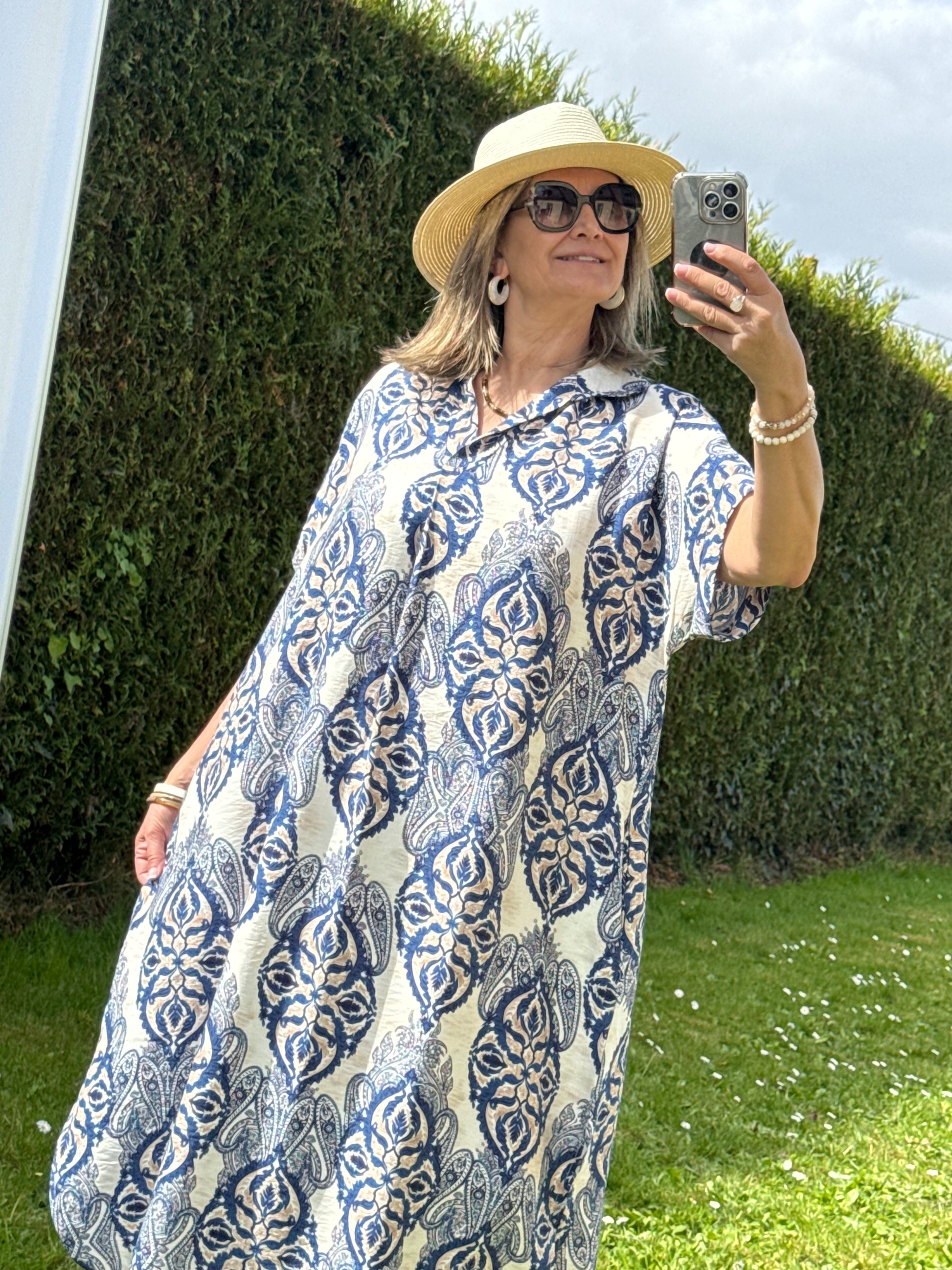 Robe Mila bleu marine TU 44/48