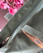 Sac vanes toile verte (grand modèle)