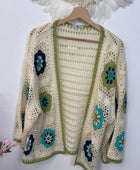 Gilet bohème fleurs TU 42/48