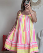 Robe d’été fond blanc