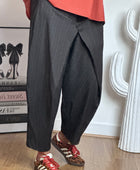 Pantalon Alan marron fines rayures TU 38/48