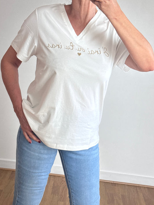 Teeshirt «j’irai où tu iras »