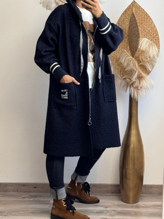 Manteau Octave marine