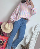 Jeans flare bleu clair brodé