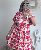 Robe iris dos cœur dentelle